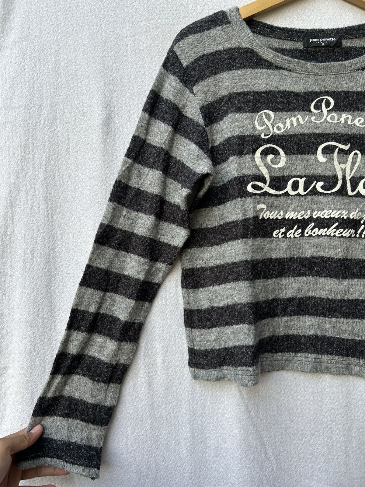 Japanese Brand Japanese Pom Ponetta Knitwear Mohair Stripe Styled Size US M / EU 48-50 / 2 - 4 Thumbnail