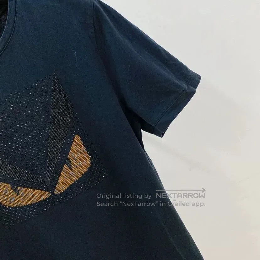 Fendi Fendi Black Rhinestone T-Shirt Size 48. Size US M / EU 48-50 / 2 - 3 Thumbnail