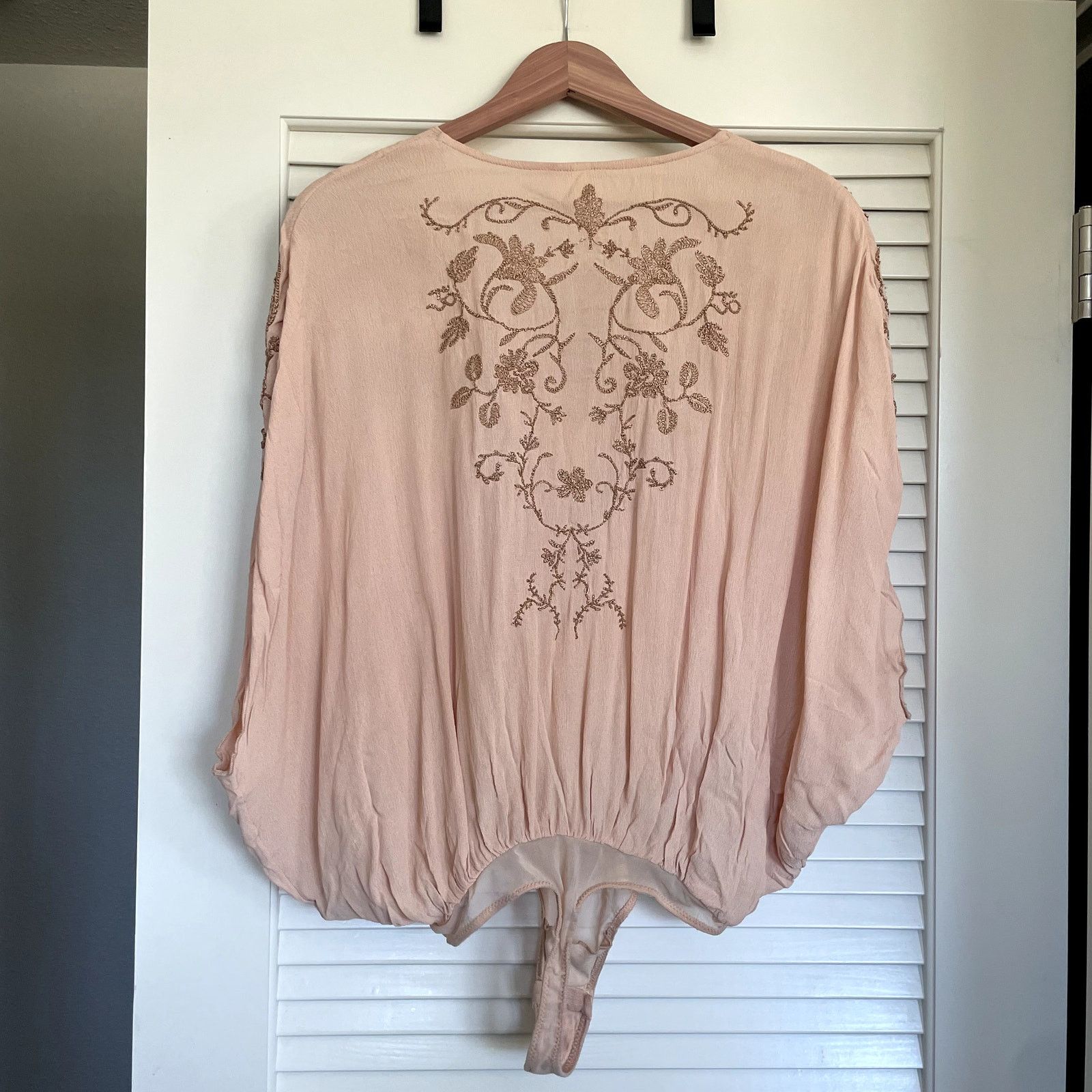 Free People Free People Pretty in Peach Summer Lover Beaded Bodysuit S Size S / US 4 / IT 40 - 3 Thumbnail