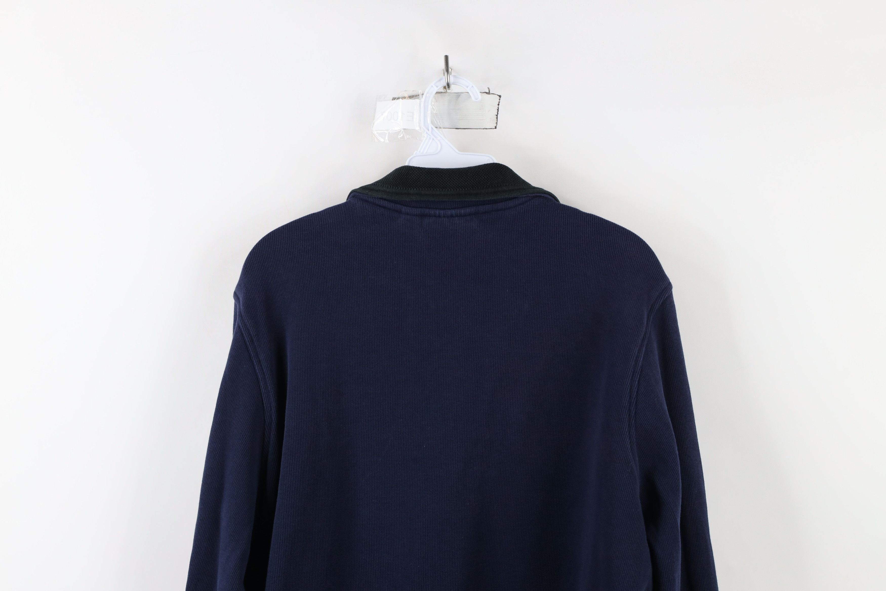Lacoste × Vintage Lacoste Logo Cotton Ribbed Knit Half Zip Pullover Sweater Size US XXL / EU 58 / 5 - 12 Thumbnail