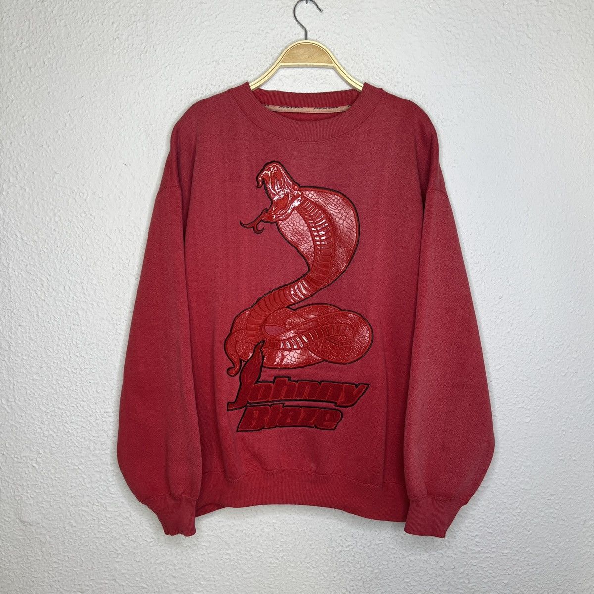 Vintage Johnny Blaze Big Logo Snake Wu Tang Vintage Boxy Sweatshirt Size US XL / EU 56 / 4 - 2 Thumbnail