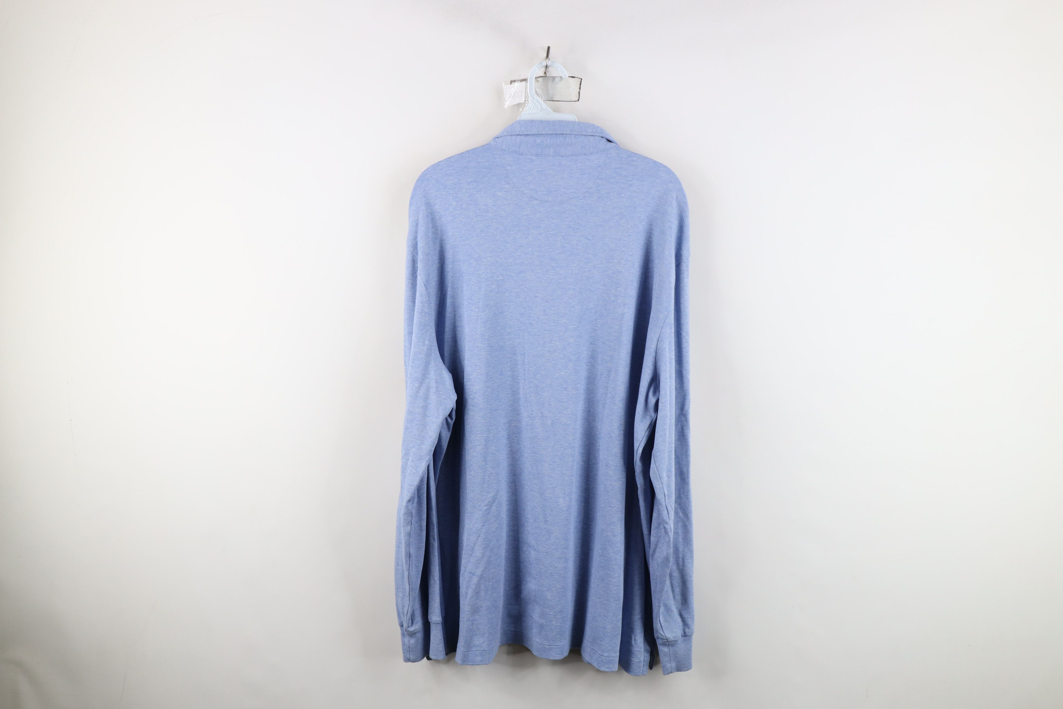 Ralph Lauren Ralph Lauren Cotton Collared Long Sleeve Polo Shirt Blue Size US XL / EU 56 / 4 - 12 Thumbnail