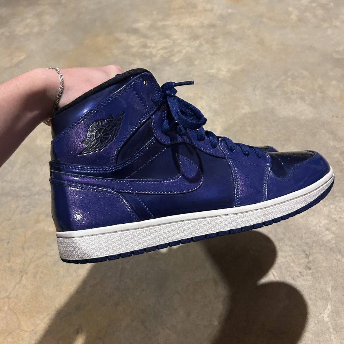 Jordan Brand Air Jordan 1 Retro Deep Royal 2016 US 10.5 Size US 10.5 / EU 43-44 - 7 Thumbnail