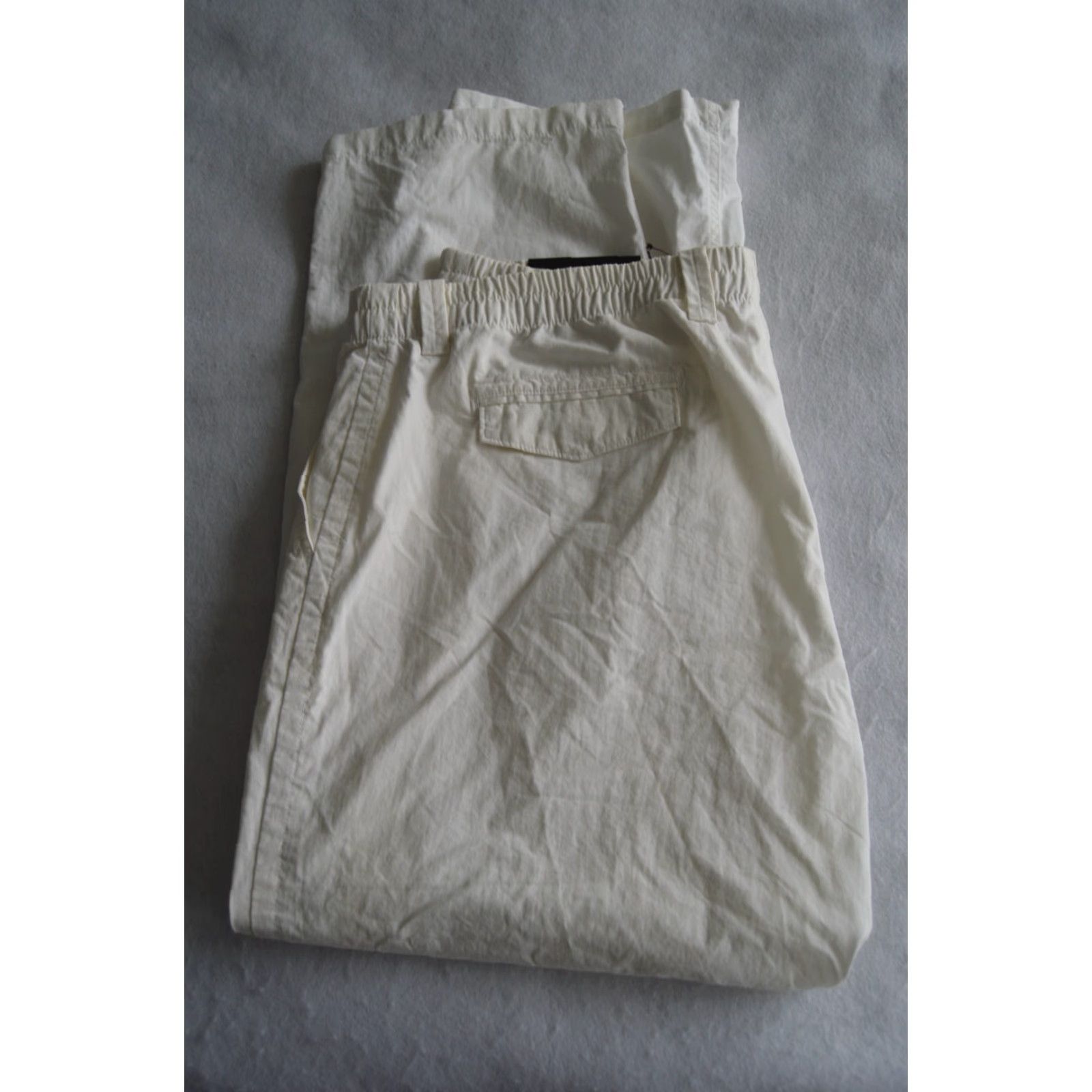 Weatherproof VINTAGE Weatherproof Pants Mens XL White Nylon Spandex Comfort Zip Front Casual 32in Inseam Slashed Pockets Classic Tech Pant Size US 36 / EU 52 - 3 Thumbnail