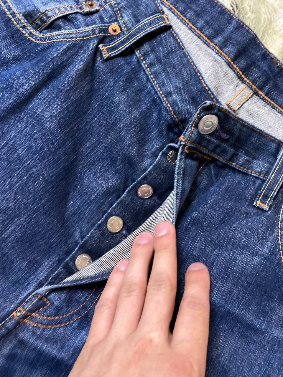 Levi's × Vintage Vintage Levi’s Faded 501 Mid Wash Jeans Size US 38 / EU 54 - 5 Thumbnail
