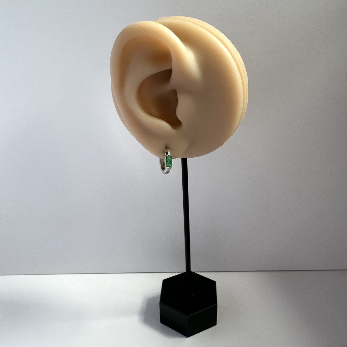 Designer 12mm Small Hoop Earrings for Men Women Unisex Hip Hop Style Size ONE SIZE - 6 Thumbnail