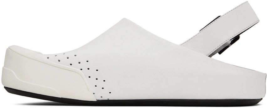 Marni o1w1db10125 Fussbett Sabot Sandals in White Size US 9 / EU 42 - 2 Thumbnail