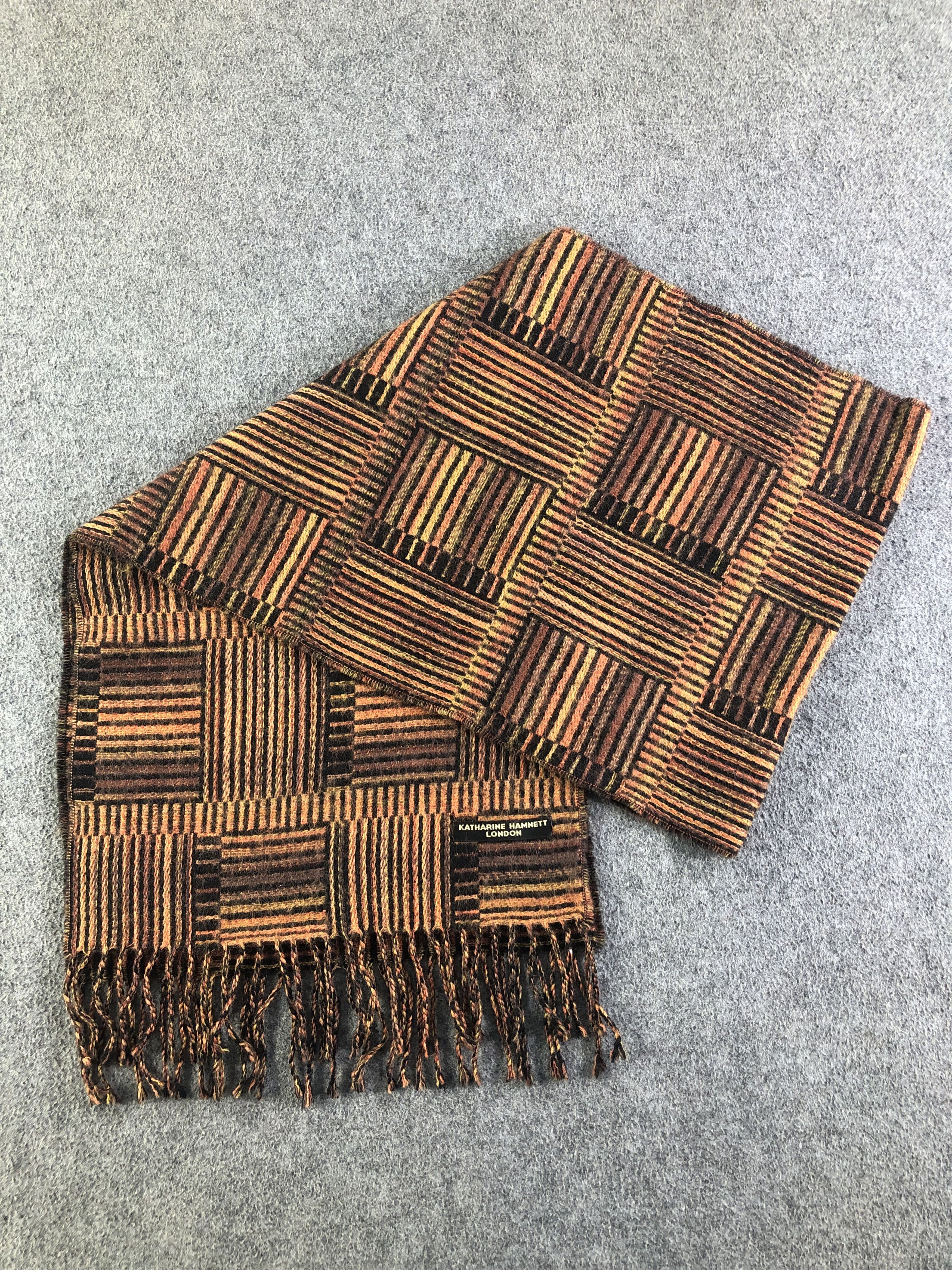 Katharine Hamnett London × Vintage Katharine Hamnett Scarf / Muffler / Neckwear SS1270 Size ONE SIZE - 5 Thumbnail