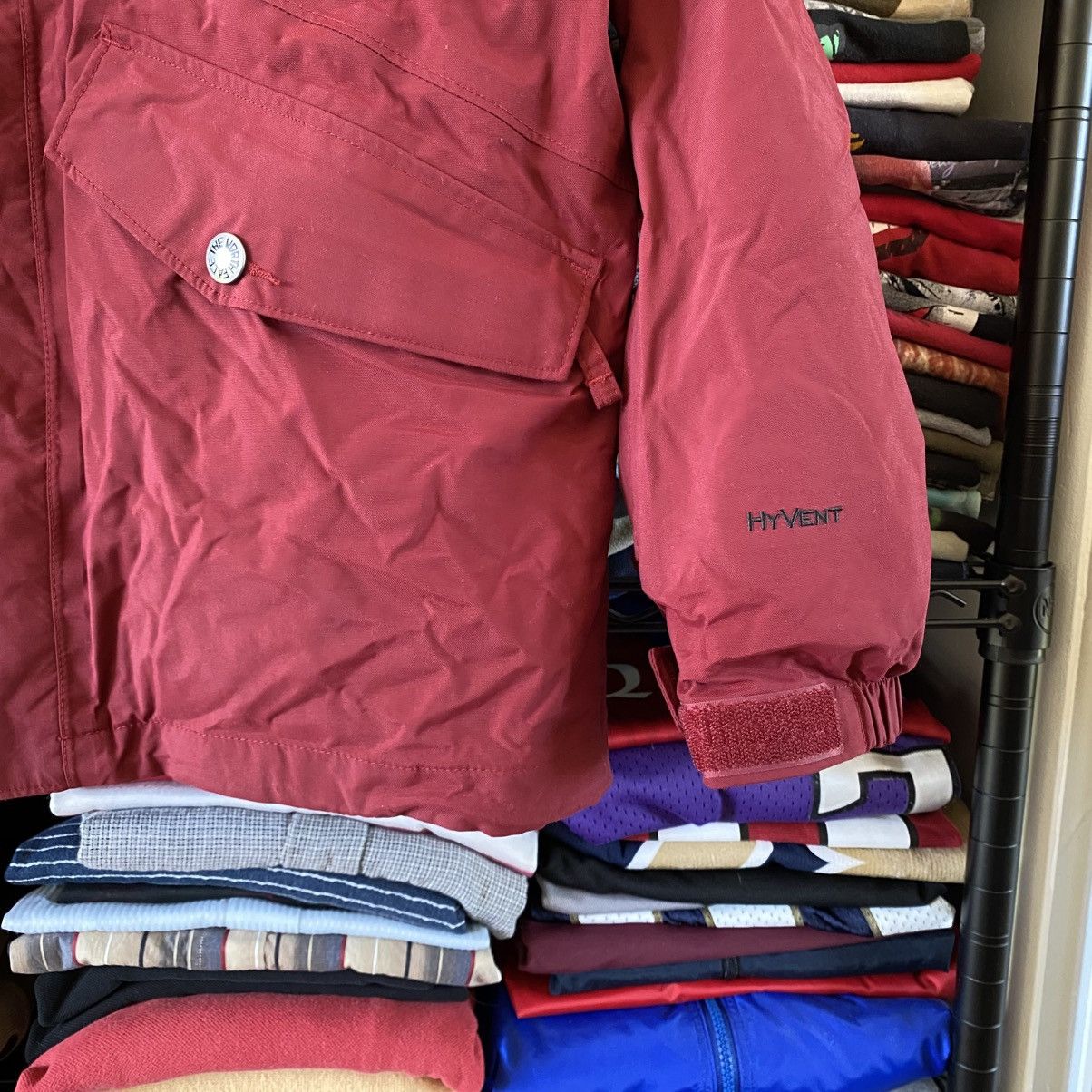 The North Face Vintage The North Face Hivent Heavy Ski Jacket Dark Red Y2K Size US M / EU 48-50 / 2 - 3 Thumbnail