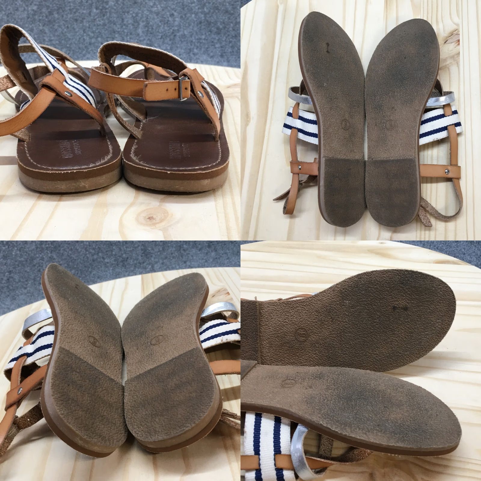 Mossimo Mossimo Sandals Womens 9 Slingback Brown Hook & Loop Casual Flats Size US 9 / IT 39 - 8 Thumbnail