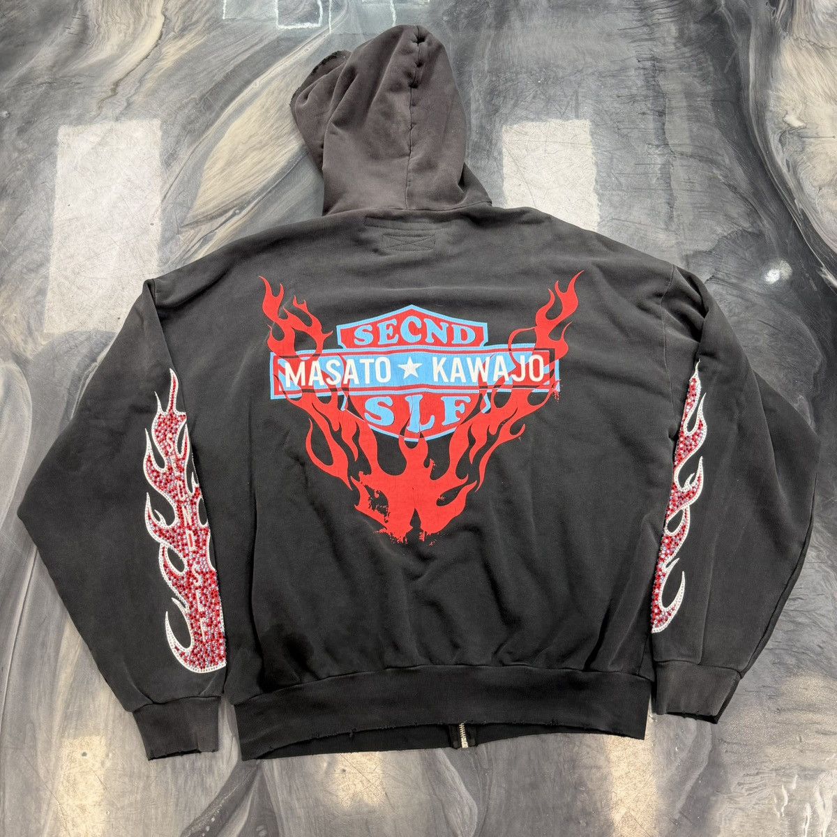 Other Secnd slf x Masato Masato Kawajo Firestorm Vintage Hoodie Size US XL / EU 56 / 4 - 2 Thumbnail