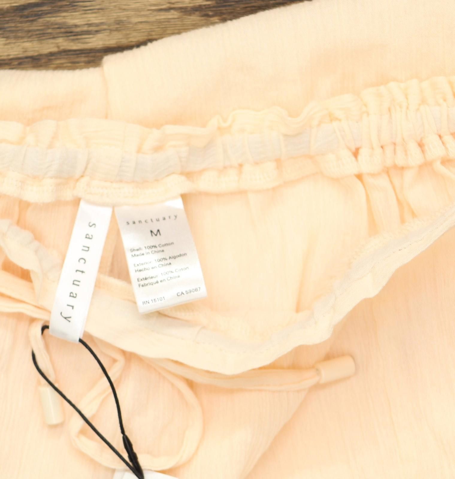 Sanctuary Nwt Sanctuary Cover Up Pants Sacc24849 White Sand Pink M Size ONE SIZE - 4 Thumbnail