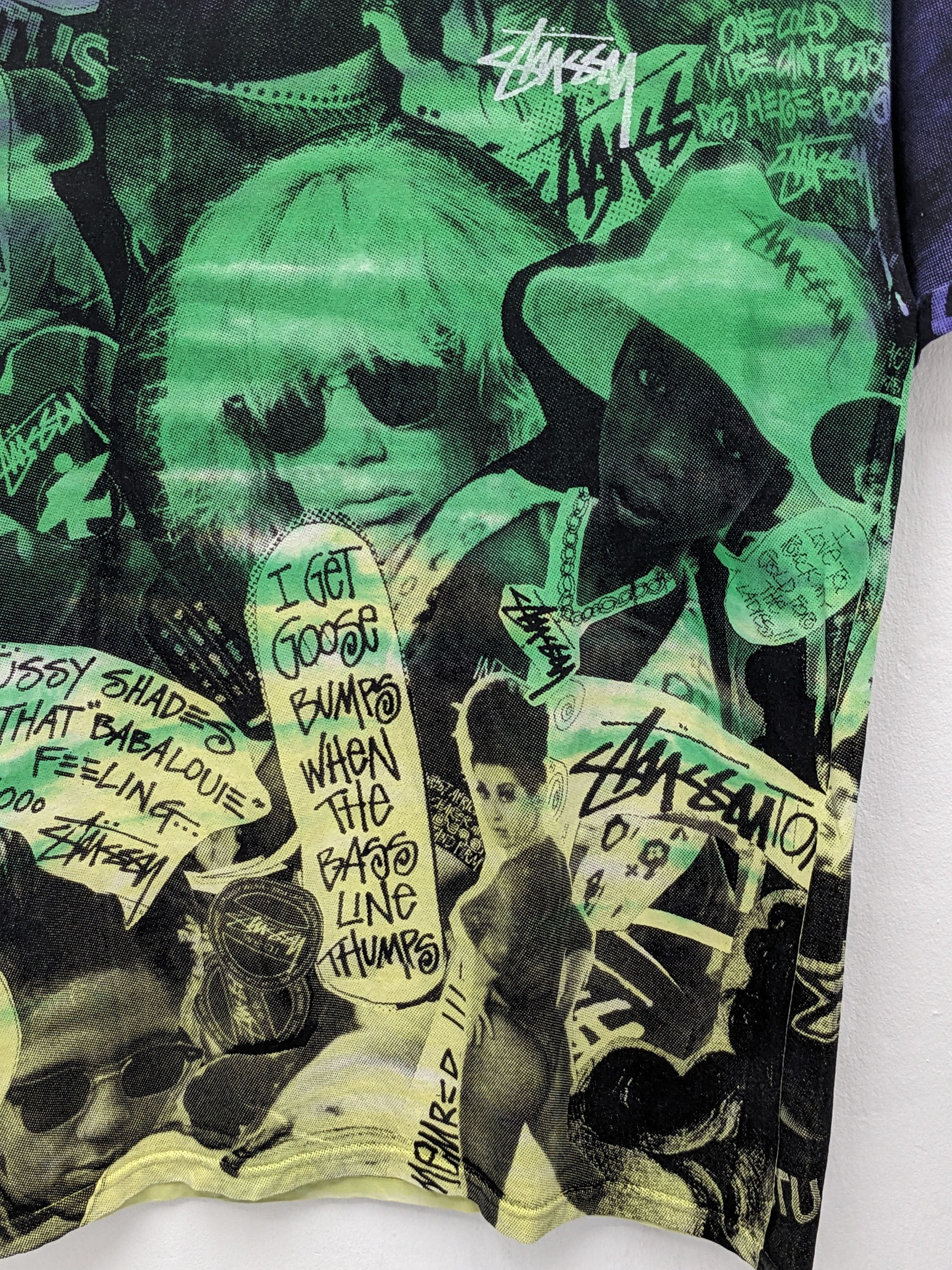 Stussy Rare Stussy Overprint Tshirt Size US L / EU 52-54 / 3 - 5 Thumbnail
