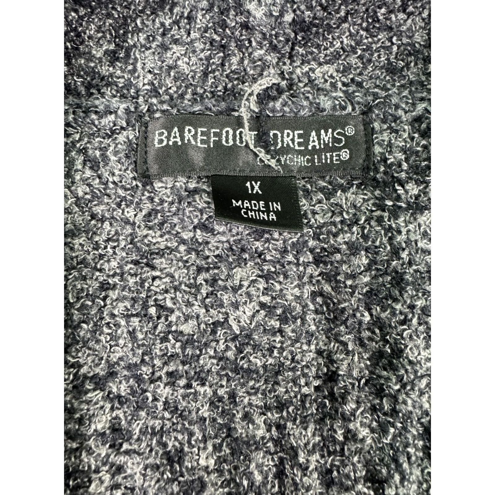Vintage Barefoot Dreams Sweater Womens 1X Gray CozyChic Lite Open Front Cardigan Duster Size XL / US 12-14 / IT 48-50 - 2 Thumbnail