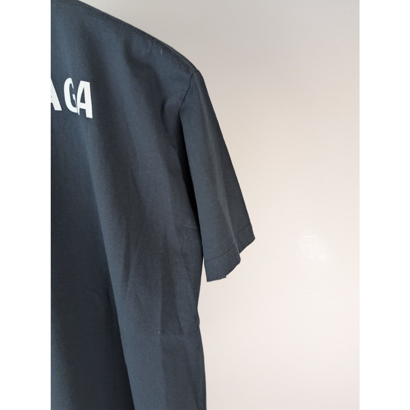 Balenciaga o1rshd1 Light Jersey Balenciaga Logo Top T-Shirt Washed Navy Size US M / EU 48-50 / 2 - 14 Thumbnail