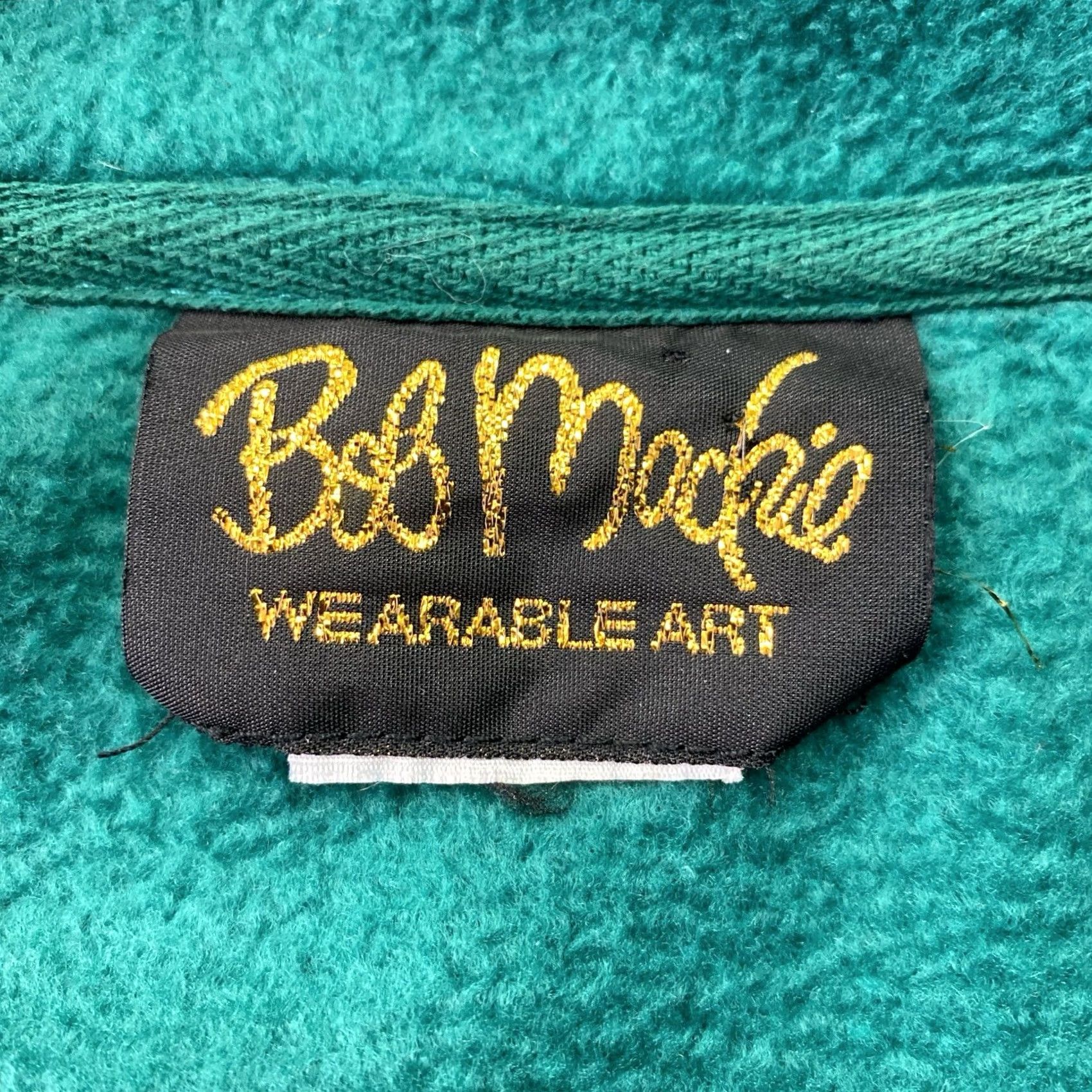 Bob Mackie Mackie Jacket Embroidered Fleece Green XL Women Shirt/Coat Holiday Art Vintage: No (optimize) Size XL / US 12-14 / IT 48-50 - 4 Thumbnail