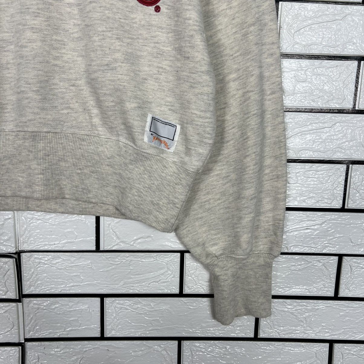 Nutmeg NUTMEG MILLS Embroidery Big Logo Crop Sweatshirt #4081-C185 Size ONE SIZE - 7 Thumbnail