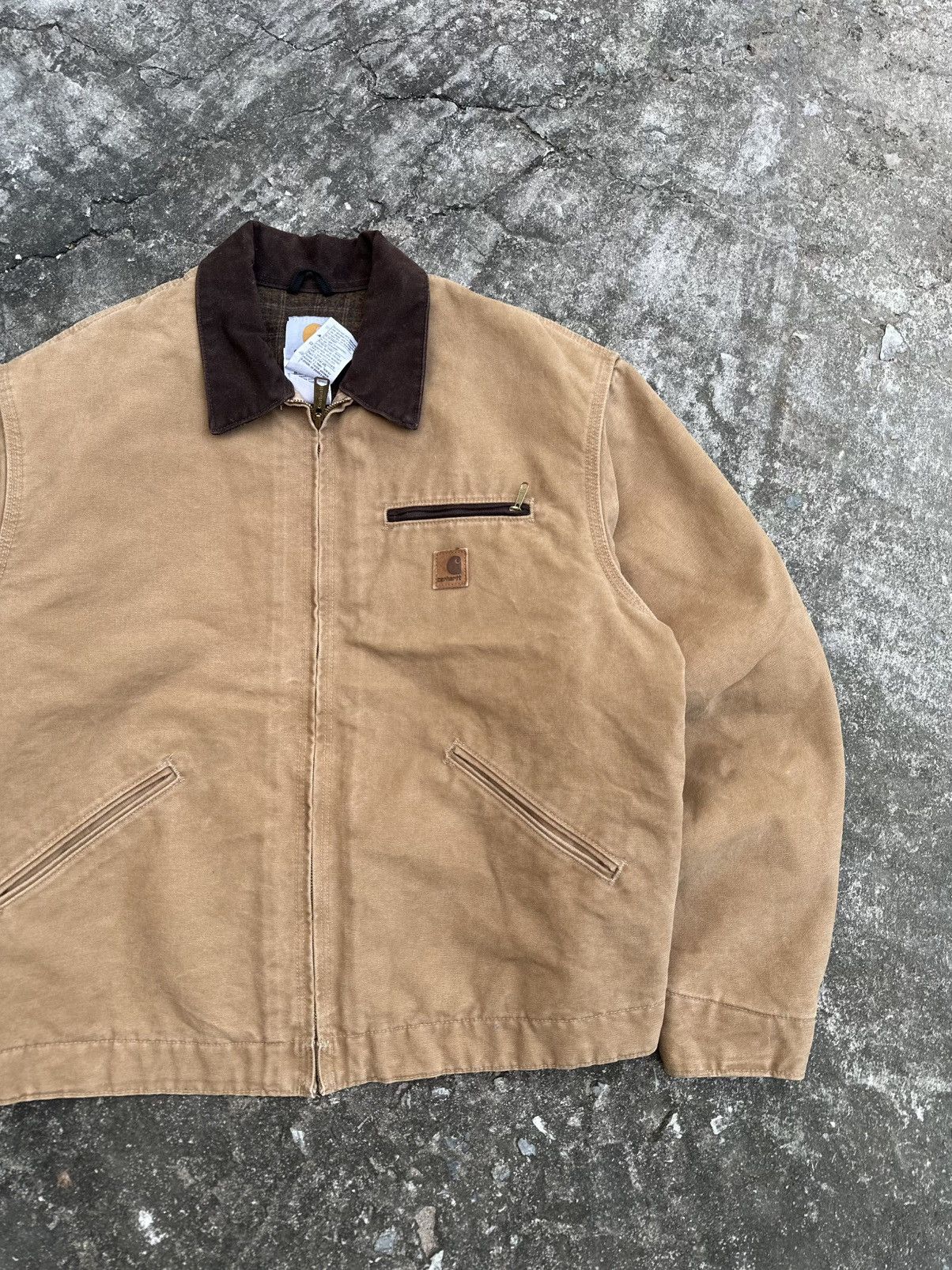 Carhartt Rare! Crazy Vintage Y2K Carhartt Detroit Jacket J97 CML Size US XL / EU 56 / 4 - 4 Thumbnail