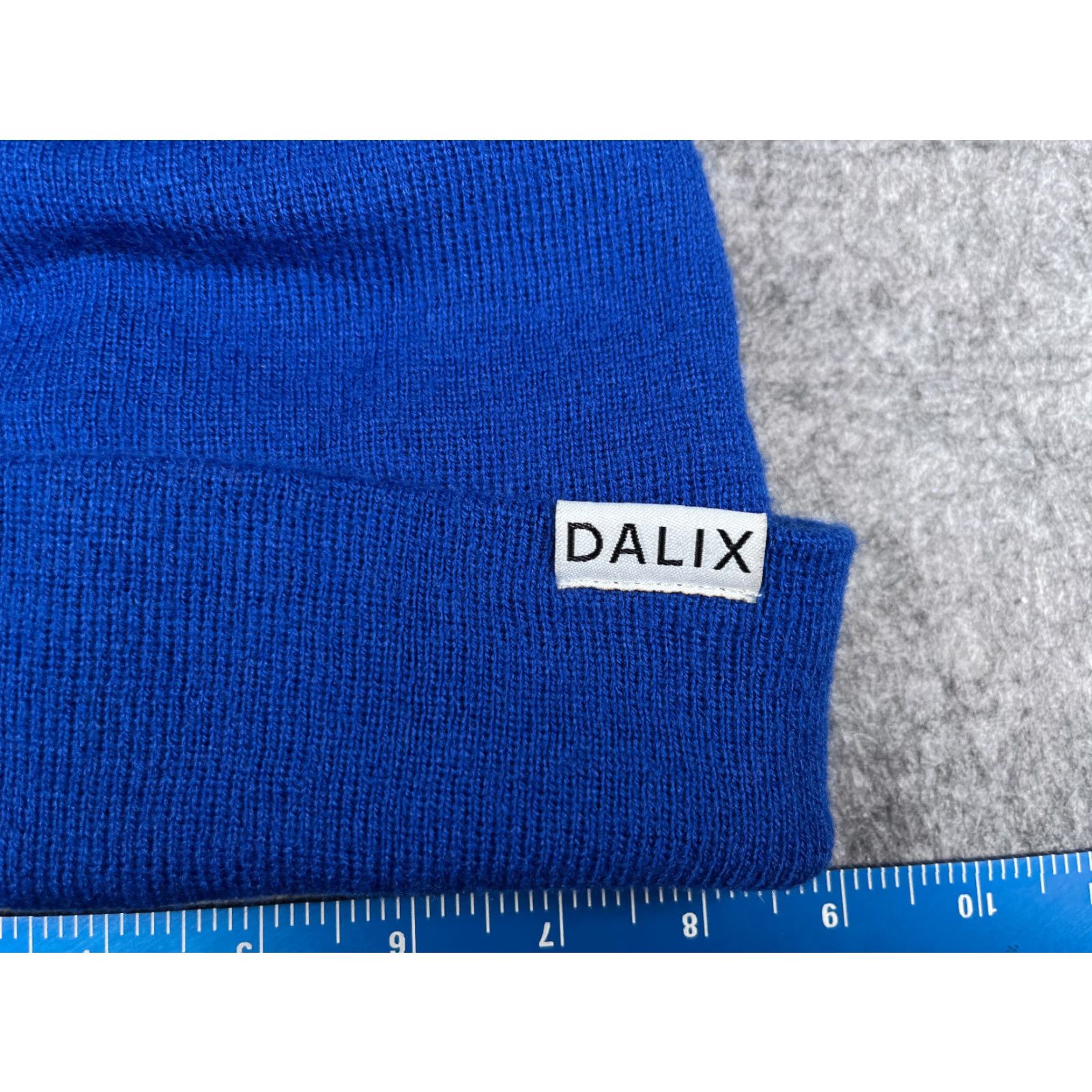 Vintage Dalix Beanie Toque Adult One Size Blue Knit Acrylic Winter Ski Snow Outdoors Size ONE SIZE - 2 Thumbnail
