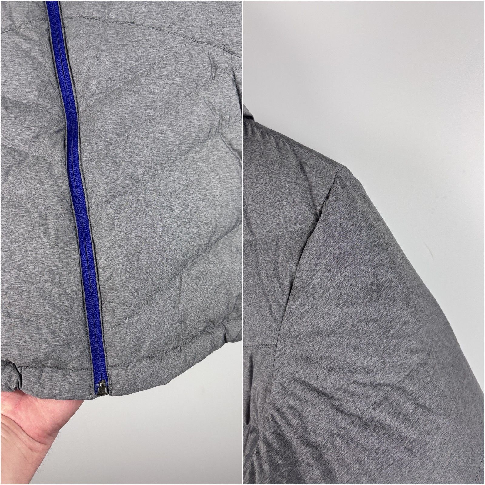 The North Face The North Face 550 Down Puffer Hooded Ski Jacket Gray Size L Size L / US 10 / IT 46 - 4 Thumbnail