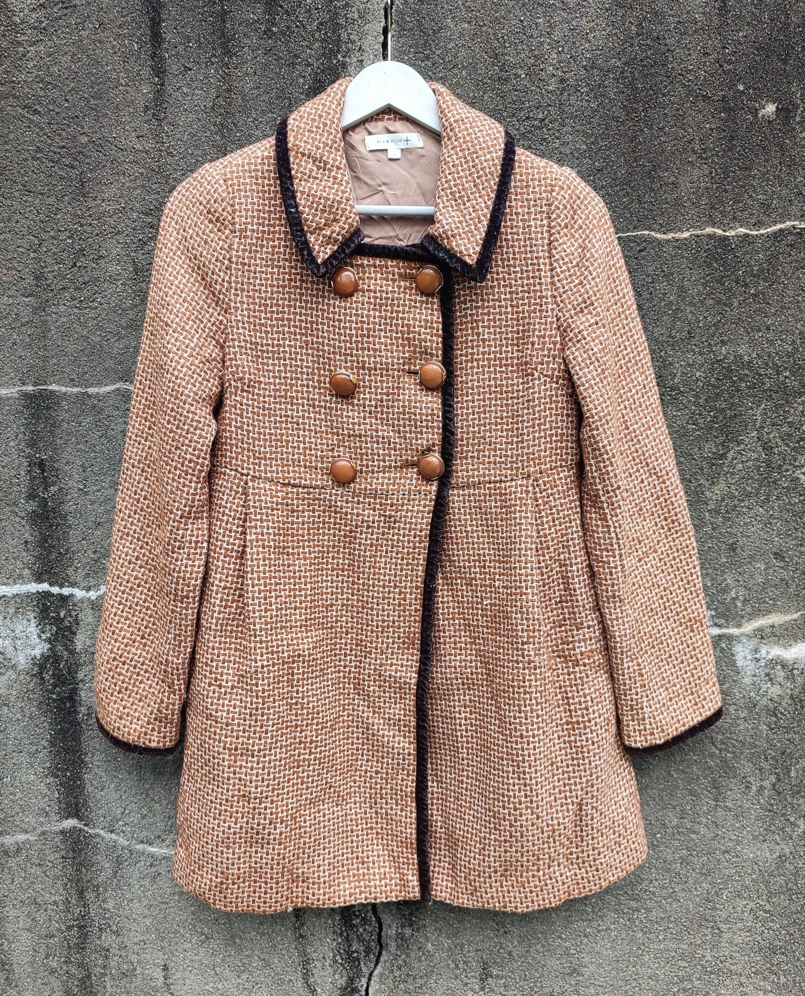 image of Designer Stealklein Plus Wool Coat Light Jacket in Brown, Women's (Size Small)