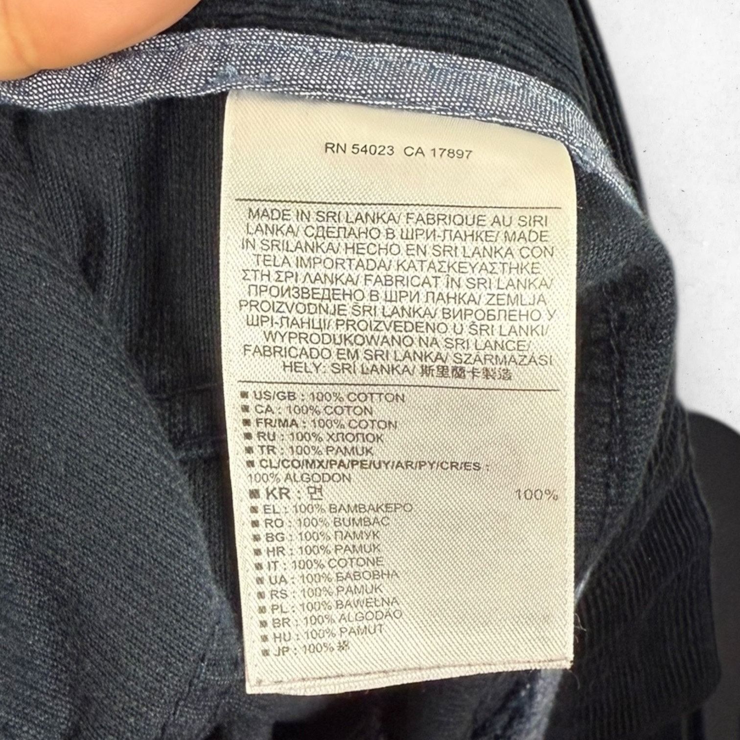 Banana Republic Banana Republic 100% Pima Cotton Corduroy Men's 40x34 Black Size US 40 / EU 56 - 5 Thumbnail