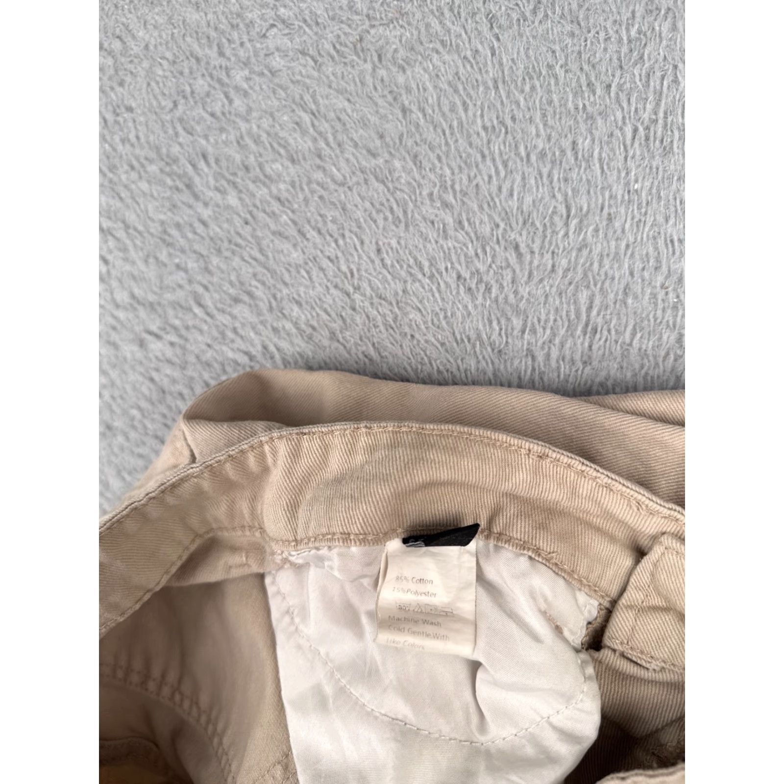 Shein Shein Jeans Women 6 Beige Denim Wide-Leg High Rise Cotton Blend 26x29 Zip Button 5-Pocket Distressed Western Casual Mens Womens Girls Size 28" / US 6 / IT 42 - 7 Thumbnail