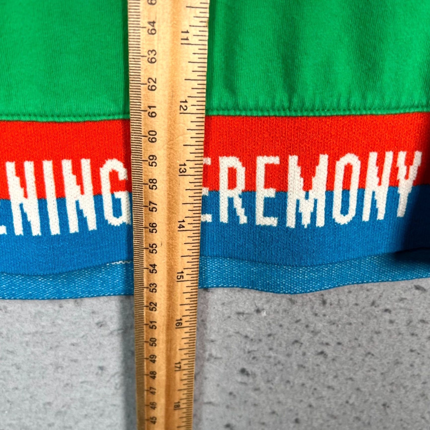 Opening Ceremony Opening Ceremony Womens XS Green Cropped T-Shirt With Logo Trim Cotton Blend Size XS / US 0-2 / IT 36-38 - 7 Thumbnail