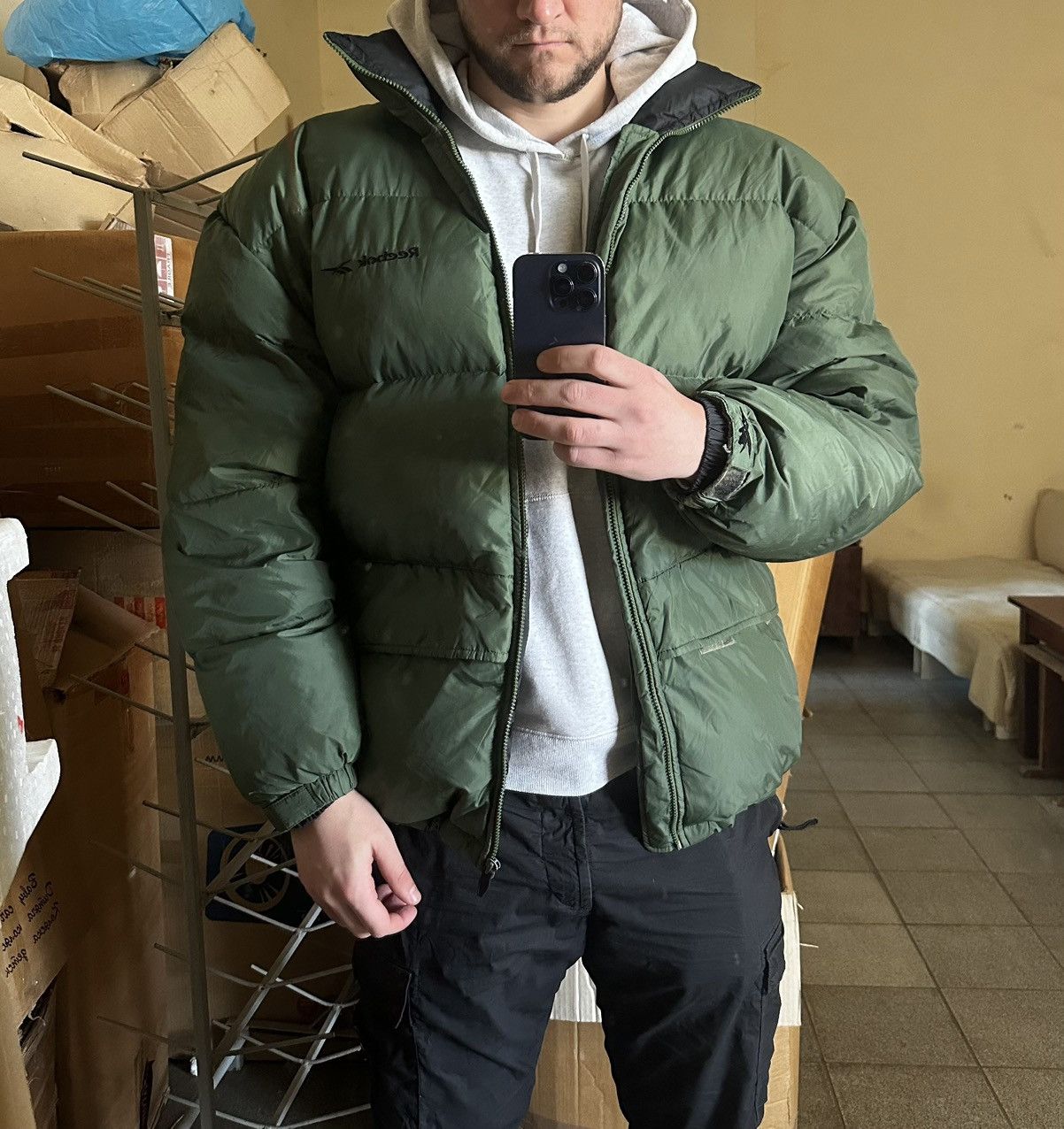 Reebok Vintage Reebok Baggy Rap Puffer Down Jacket Size XL Size US XL / EU 56 / 4 - 2 Thumbnail