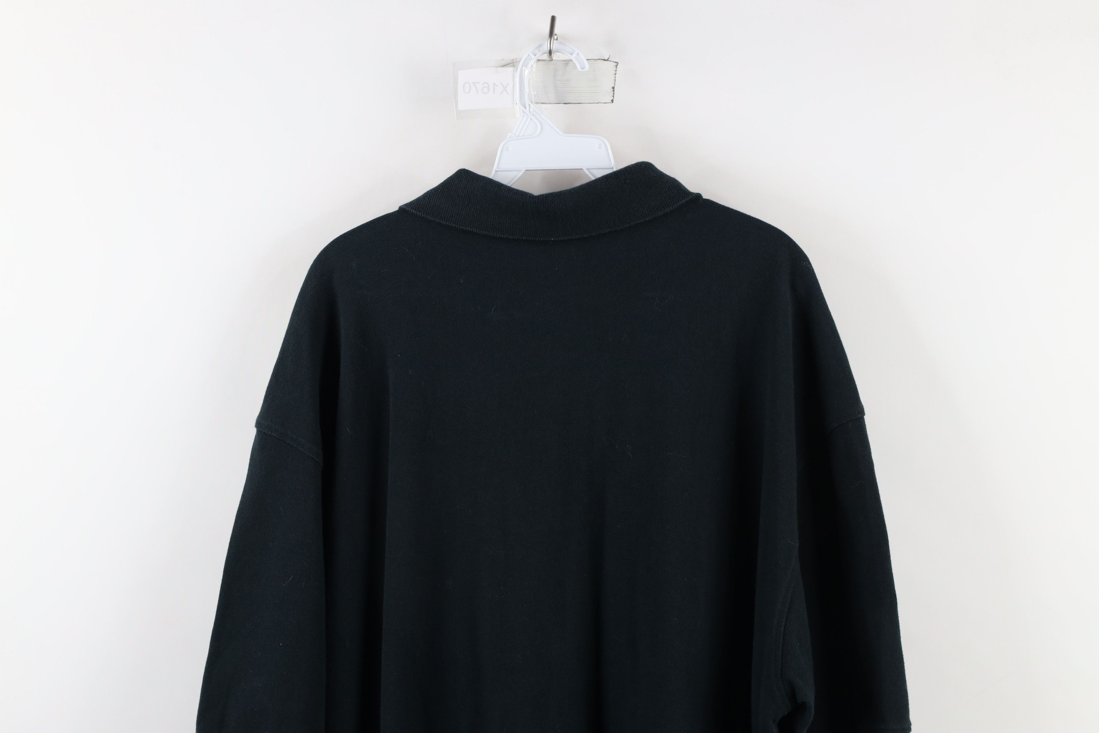 Vintage Vintage 90s Streetwear Heavyweight Golf Polo Shirt Black Size US XXL / EU 58 / 5 - 7 Thumbnail