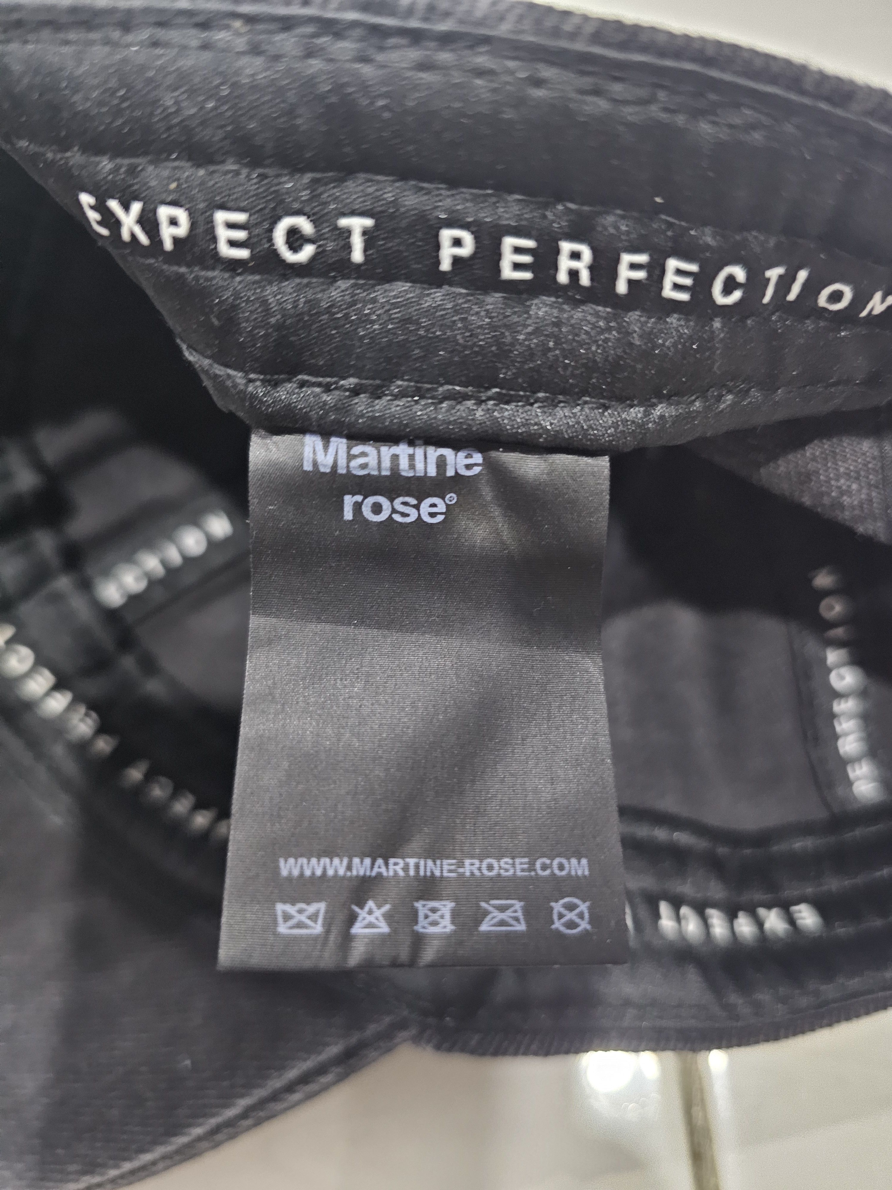 Martine Rose Martine Rose Signature Cap in washed black denim Size ONE SIZE - 7 Thumbnail