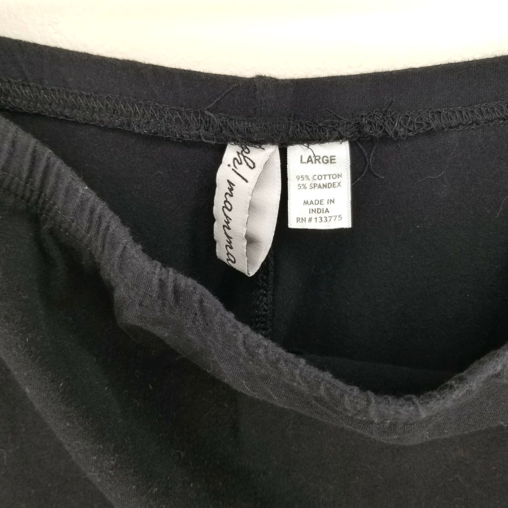 MoMA VINTAGE Oh! Mamma Womens Black Maternity Leggings Size L Womens Leisurewear Size 36" / US 14 / IT 50 - 3 Thumbnail