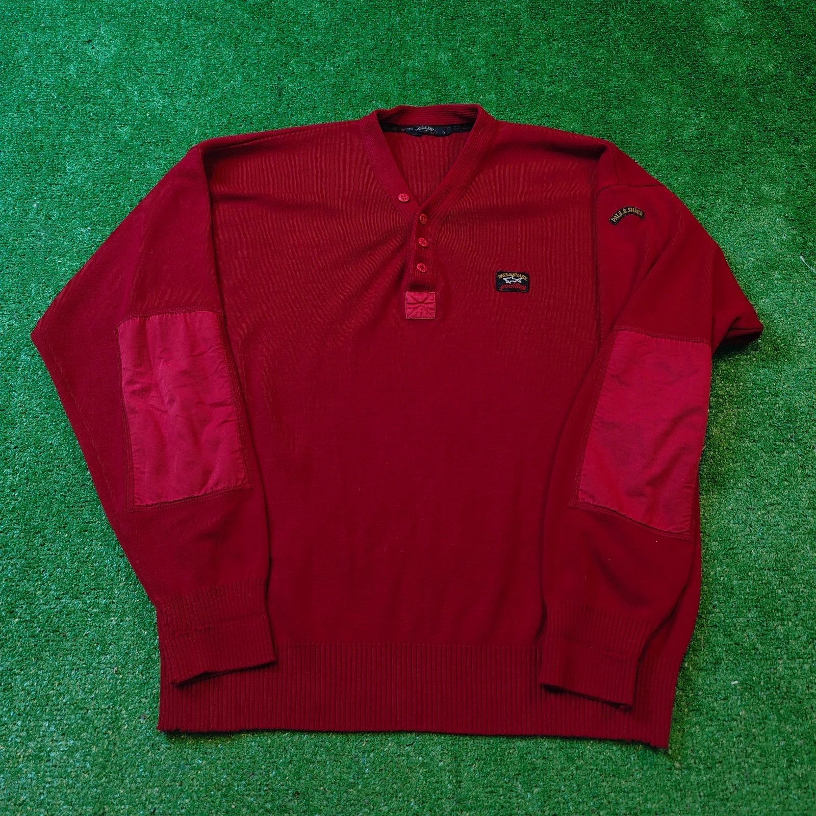 Paul & Shark Vintage Paul & Shark Sweater Mens XL wool Red pullover Size US XL / EU 56 / 4 - 1 Thumbnail