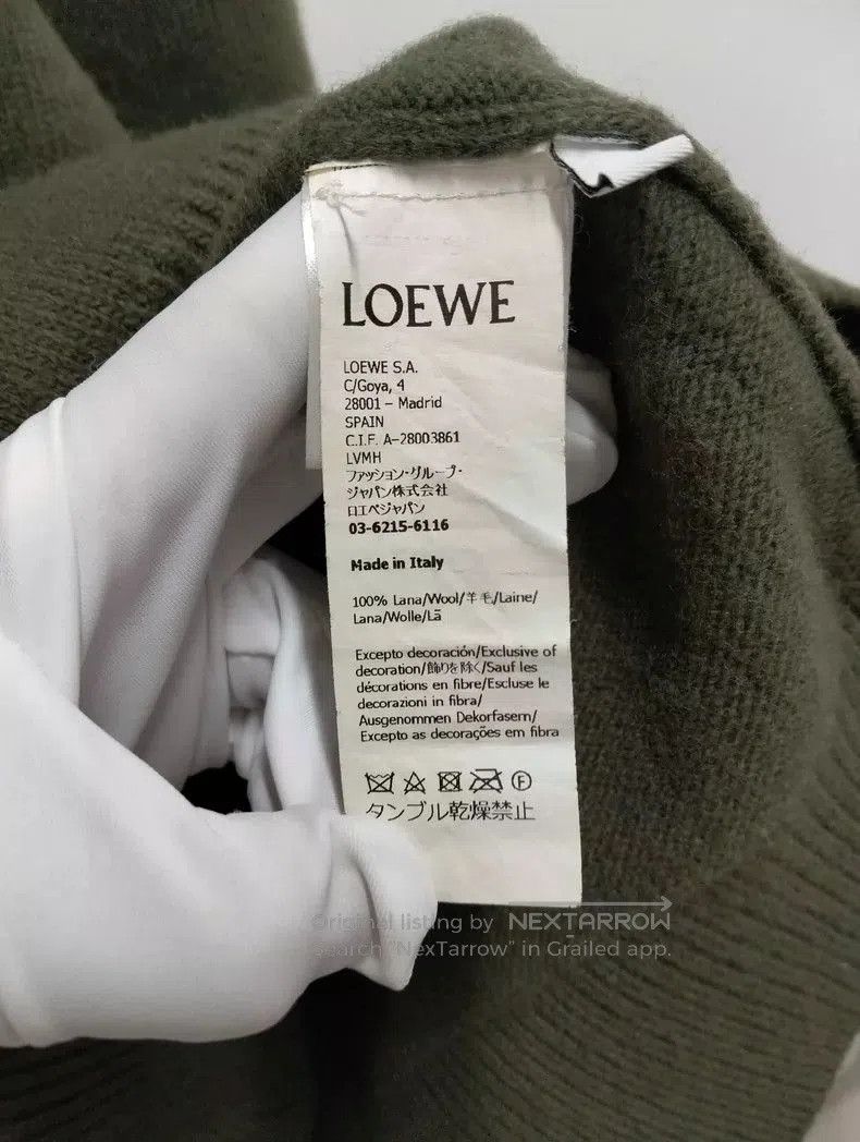 Loewe loewe wool pullover sweater in dark green . Size US L / EU 52-54 / 3 - 6 Thumbnail