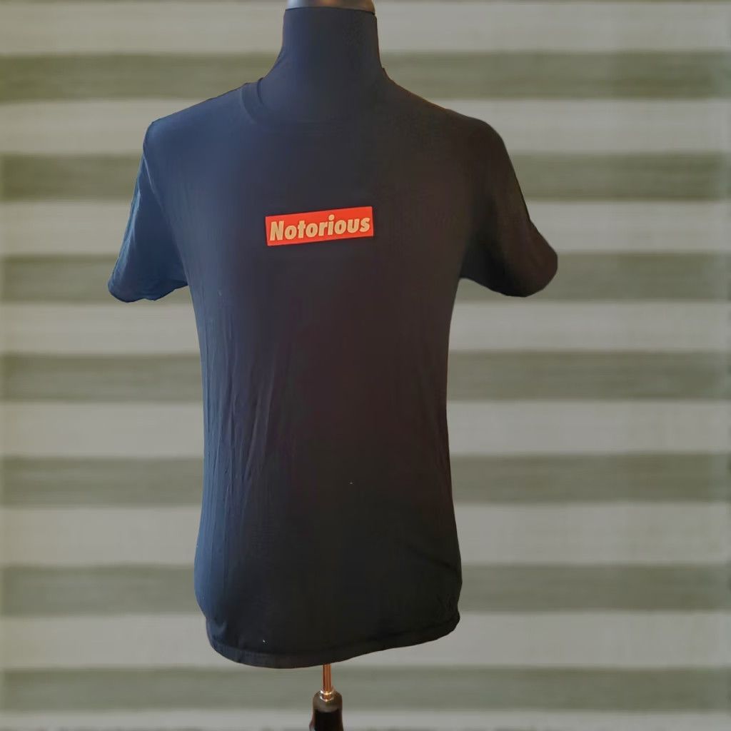 Vintage Notorious B.I.G. Shirt Medium Black Red Block Biggie Tee RARE! Size US M / EU 48-50 / 2 - 1 Thumbnail