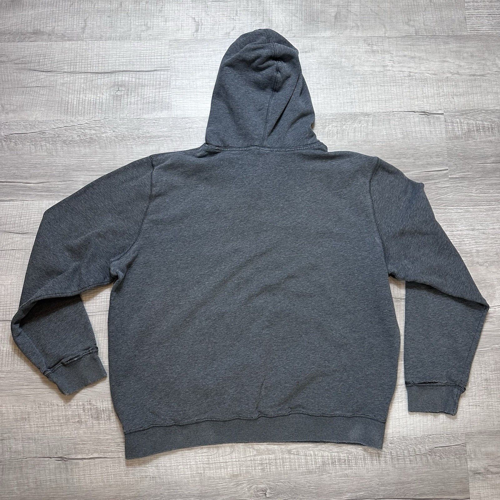 Nike Vintage Nike Hoodie Sweatshirt Gray Big Logo Center Swoosh Size US XL / EU 56 / 4 - 12 Thumbnail