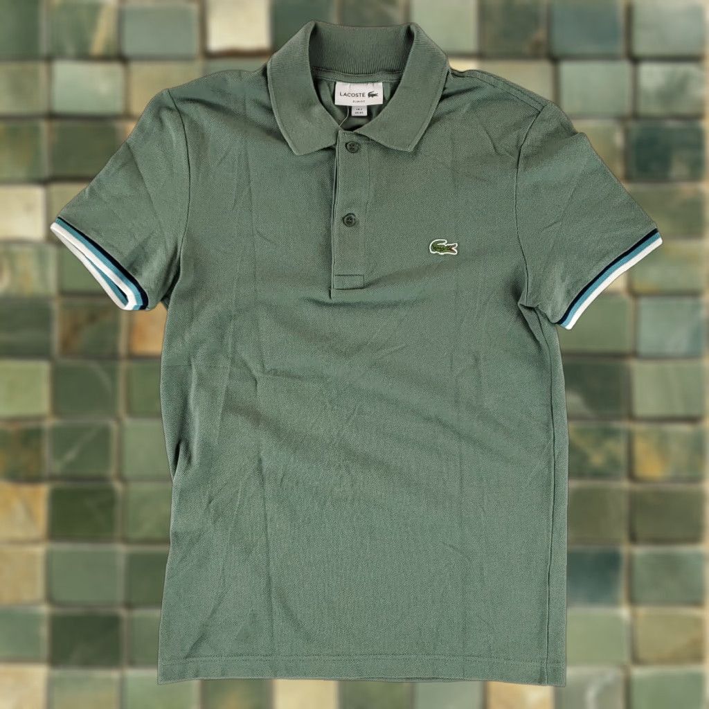 Lacoste Lacoste Slim Fit Polo Shirt Short Sleeve Green Mens XS NWT Size US XS / EU 42 / 0 - 1 Thumbnail