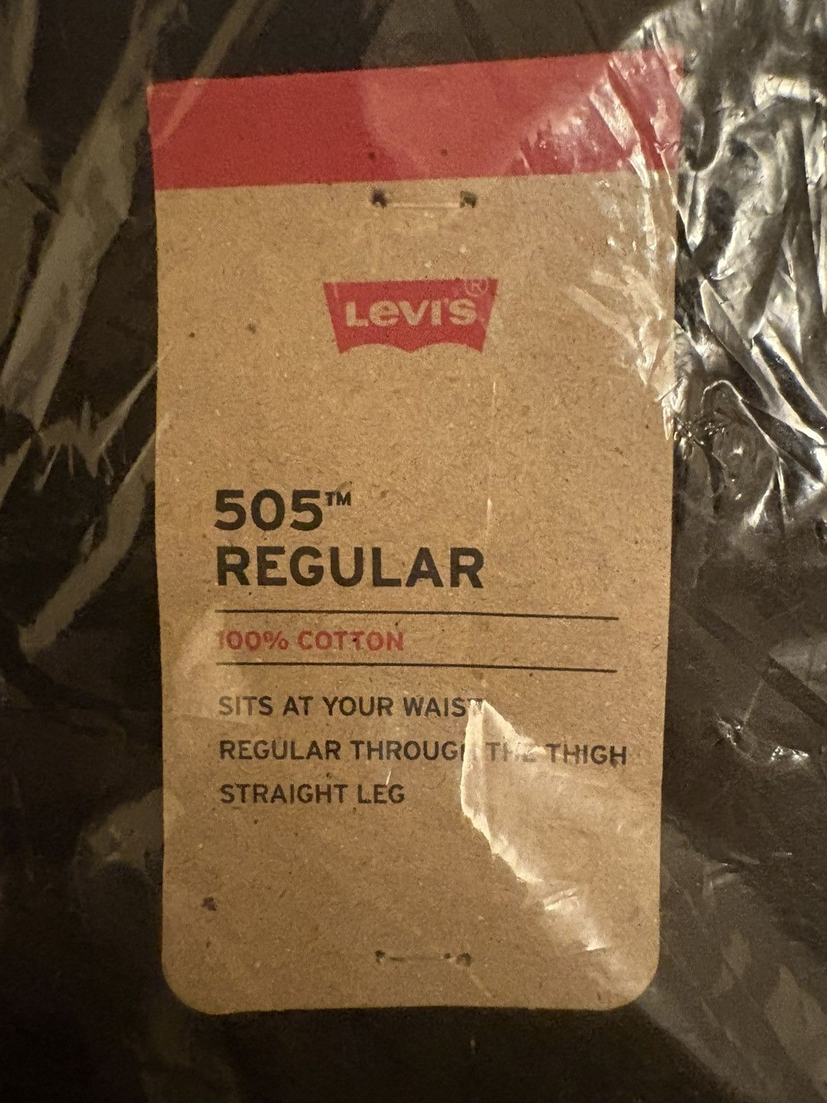 Levi's Black Levi's Men's 505 Regular Fit Jeans 33x34 Size US 33 - 7 Thumbnail