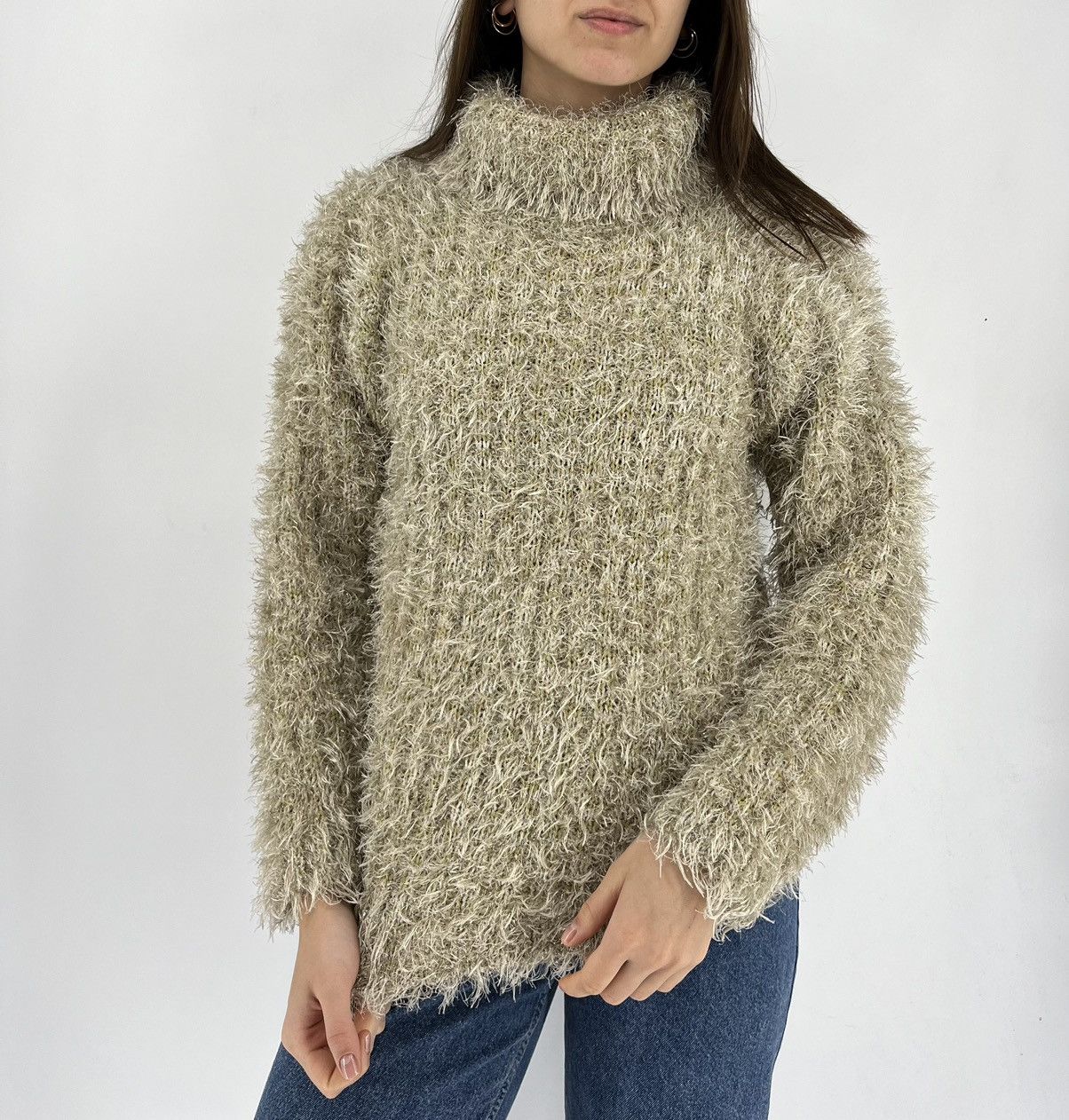 Japanese Brand Vintage Y2K Mohair Teddy Grass Sweater Cutie Style Size S / US 4 / IT 40 - 2 Thumbnail