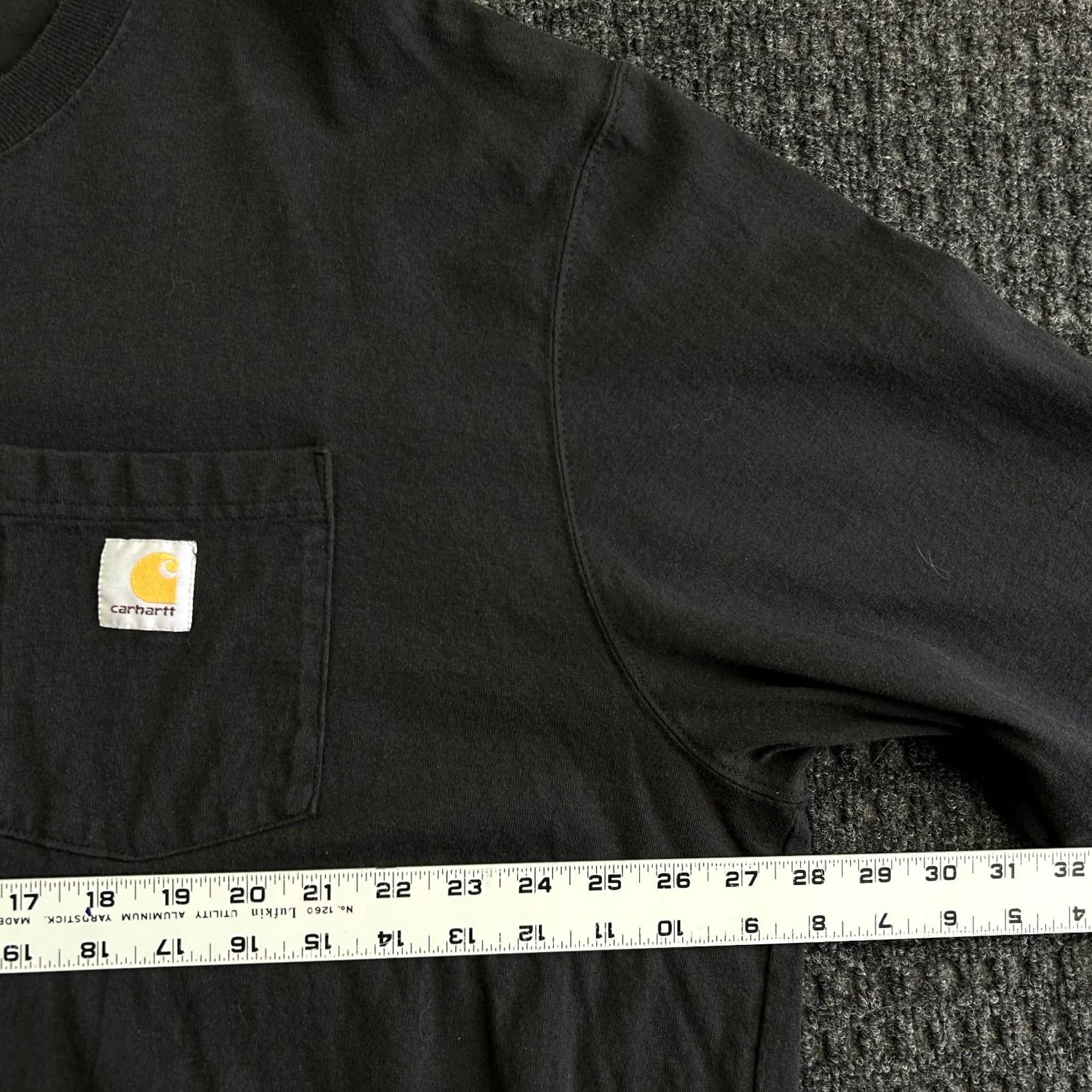 Carhartt Carhartt T-Shirt Long Sleeve 2XLT Black 100% Cotton Workwear Pocket Tee Mens Size US XXL / EU 58 / 5 - 6 Thumbnail