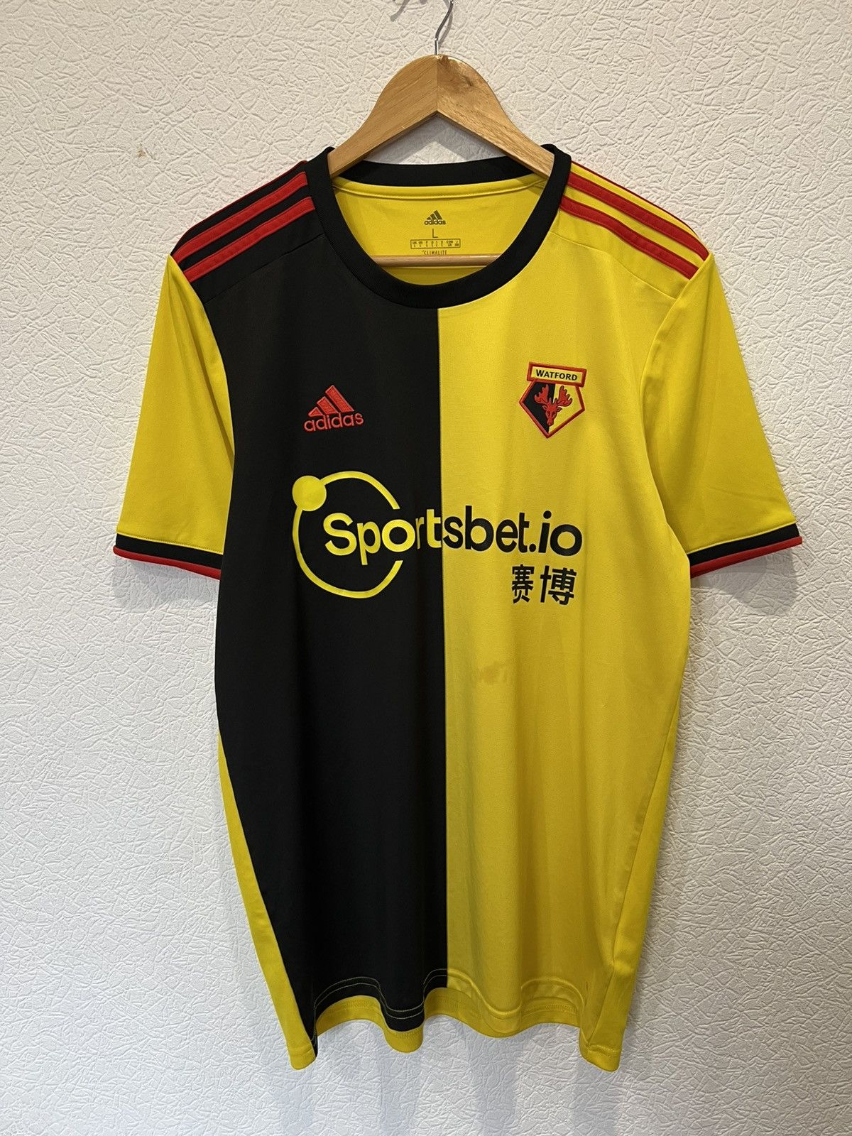 Adidas Watford Adidas 2019/2020 Home Kit Soccer Jersey Football Size US L / EU 52-54 / 3 - 1 Thumbnail