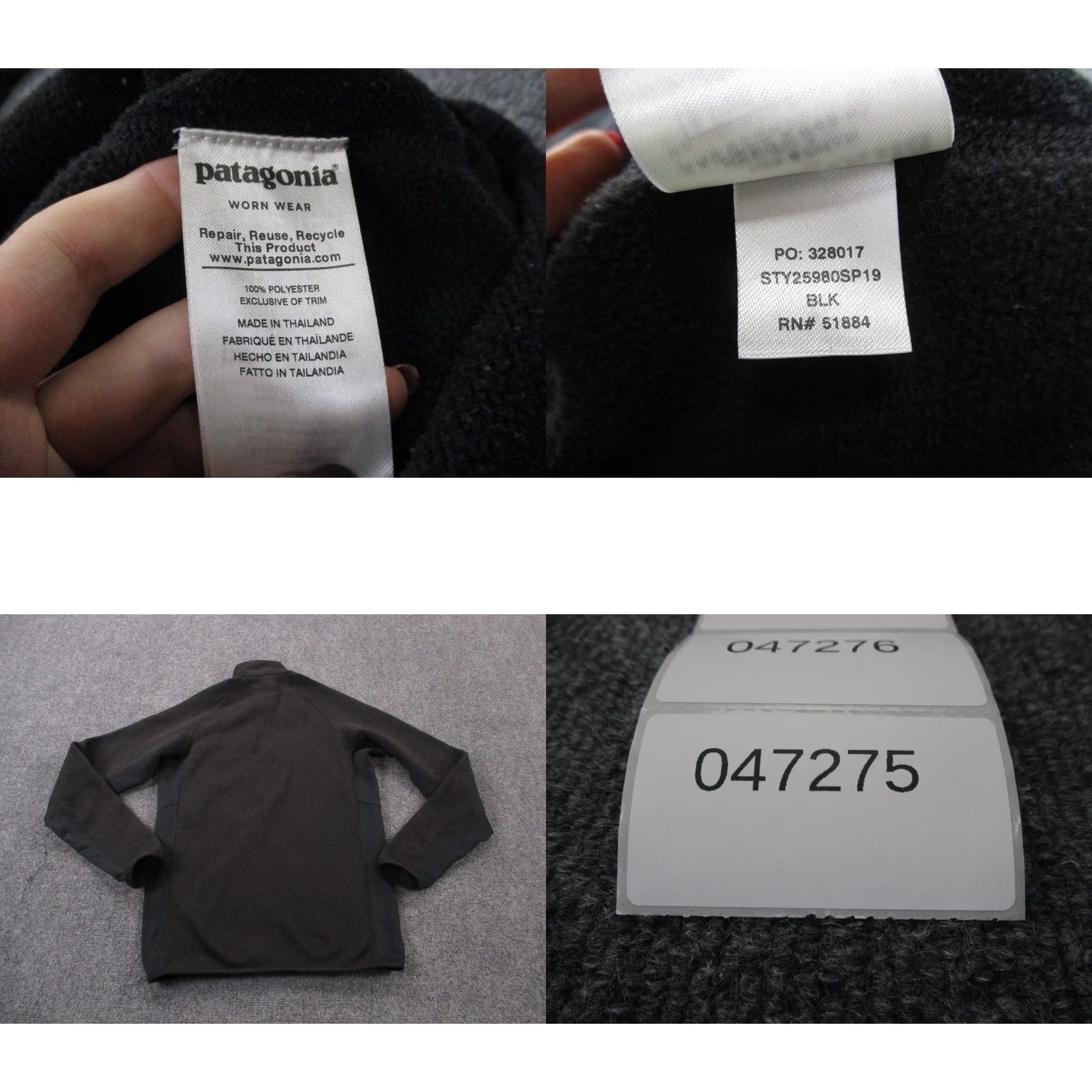 Patagonia Patagonia Jacket Men S Better Sweater Fleece Zip Pockets Outdoor Hiking Camping Black Simulated Vintage: No Size US S / EU 44-46 / 1 - 8 Thumbnail