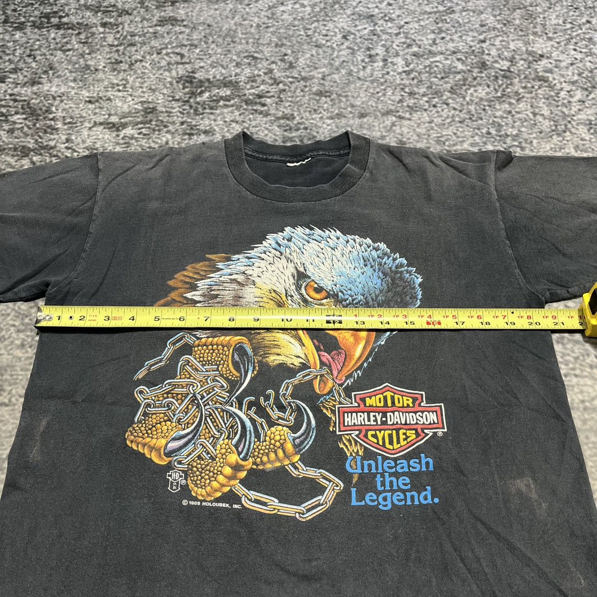 Harley Davidson VINTAGE 80s HARLEY DAVIDSON UNLEASH THE LEGEND EAGLE T SHIRT Size US M / EU 48-50 / 2 - 9 Thumbnail