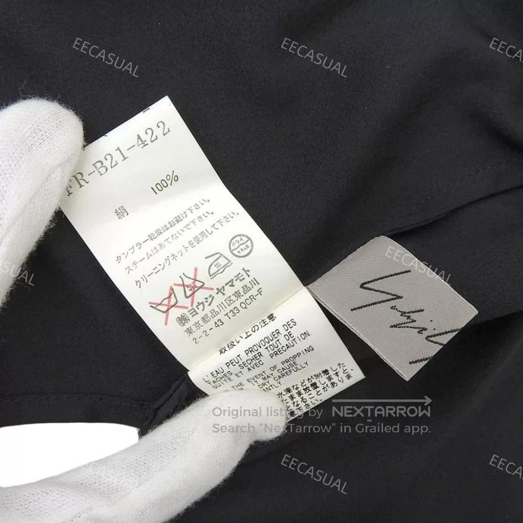 Yohji Yamamoto Yohji Yamamoto Black Silk Long Sleeve Shirt. Size M / US 6-8 / IT 42-44 - 7 Thumbnail