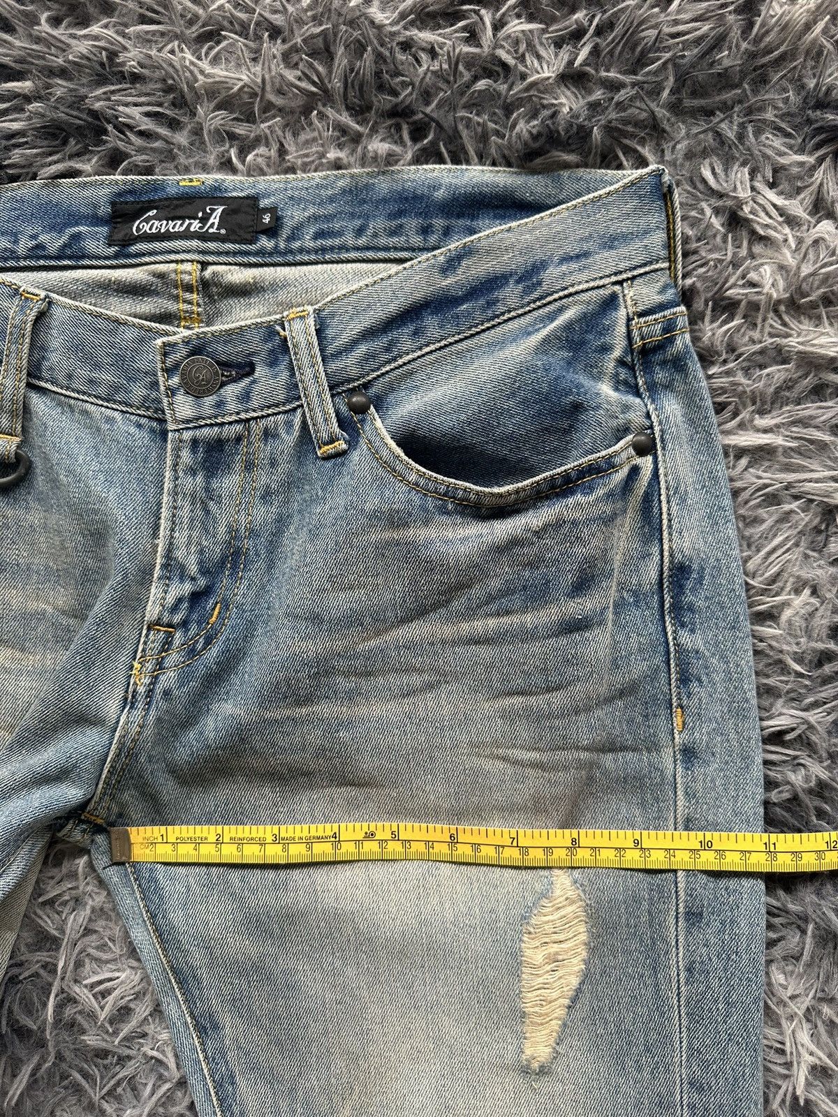 CIVARIZE 00's CavariA vkei distressed washed flared jeans Size US 32 / EU 48 - 15 Thumbnail
