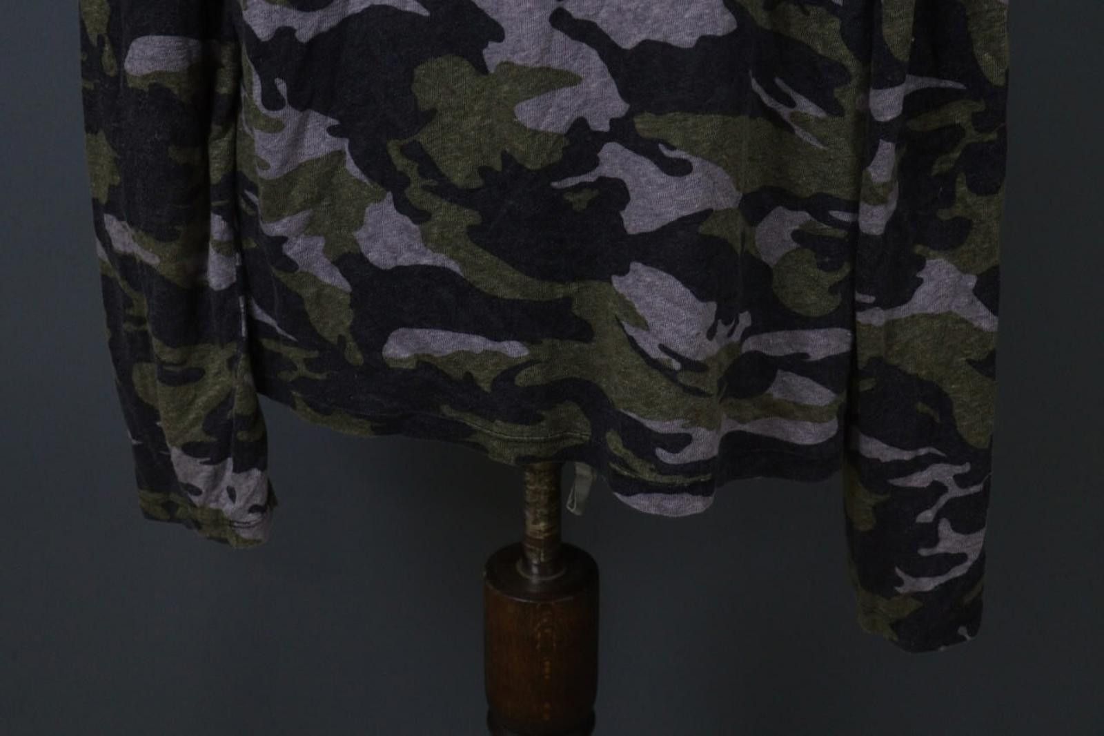 Zadig & Voltaire Zadig & Voltaire Multicolor Camo Linen Blouse Top Size XL Size XL / US 12-14 / IT 48-50 - 11 Thumbnail
