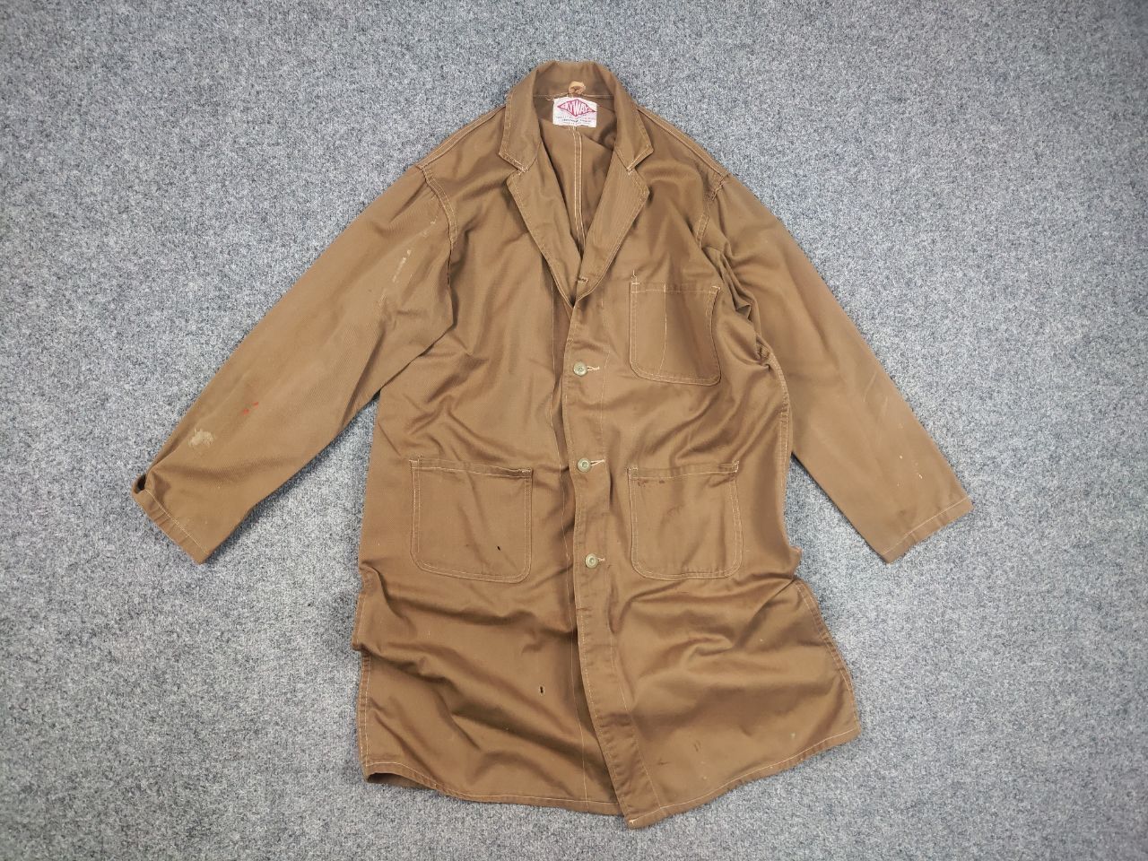 Vintage Skyways Sanforized British 60's drill work Distressed Jacket Size US M / EU 48-50 / 2 - 9 Thumbnail
