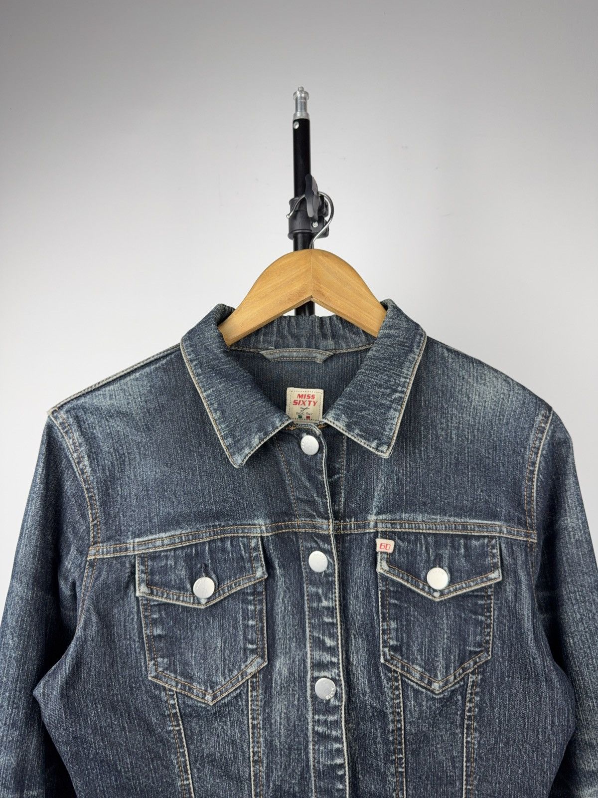 Miss Sixty Vintage 90s retro y2k Miss Sixty Western Italy denim jacket Size M / US 6-8 / IT 42-44 - 2 Thumbnail