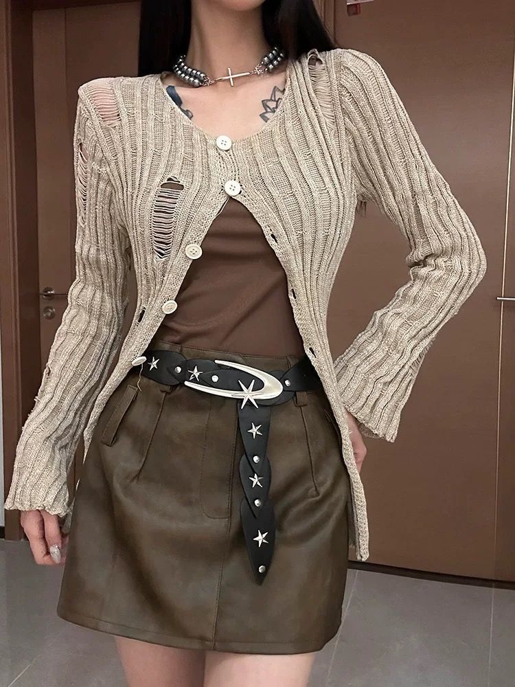 Designer Matchless Vintage Belt Riveted Belts Menswear Accessories Size ONE SIZE - 4 Thumbnail