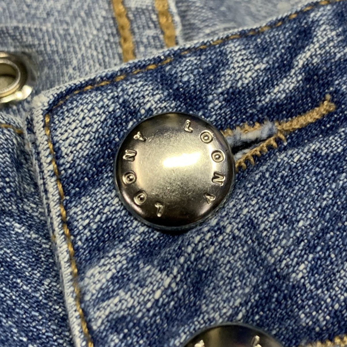 Japanese Brand Y2K Flare Loony Jeans Clawmark Fade Jean Size 27" / US 4 / IT 40 - 11 Thumbnail